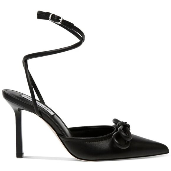 Steve Madden Sherise jeweled Bow Ankle-Strap PointedToe Pumps Women's Size 8 NIB - Picture 2 of 3